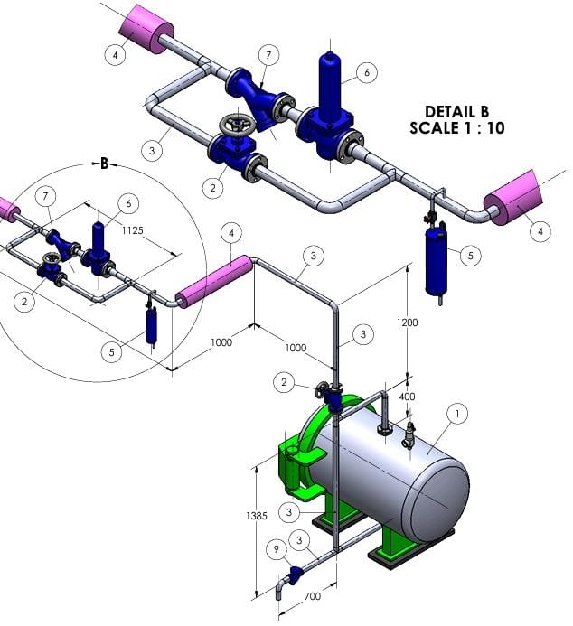 Steam Pipe Installation
